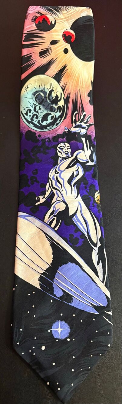 RM sport Marvel rare silver surfer tie